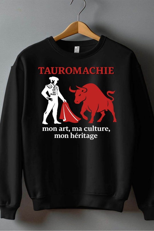 Hauts Enfant & Bébé  Noir Impression A La Demande I.A.L.D TAUROMACHIE - SWEAT COL ROND GARÇON Efashion Paris