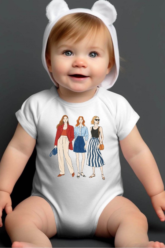Conjuntos & Bodies Niño y bébé  White Impression A La Demande I.A.L.D TROIS STYL - BODY BÉBÉ Efashion Paris