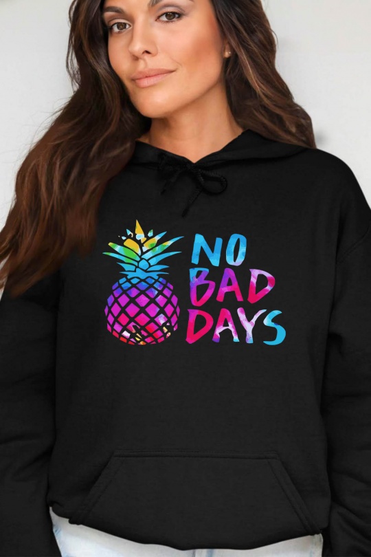 Sudaderas Mujer Black Impression A La Demande I.A.L.D ANANAS DAY - SWEAT CAPUCHE FEMME Efashion Paris