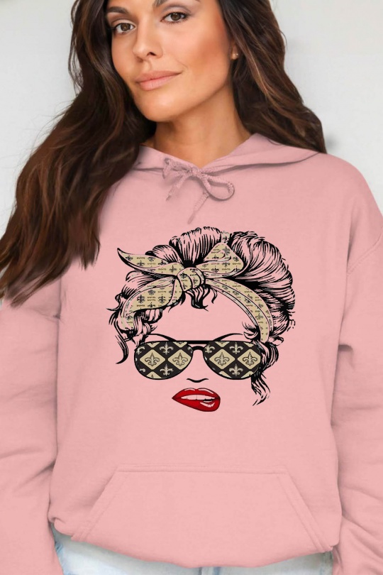 Sudaderas Mujer Pink Impression A La Demande I.A.L.D ELEGANT HEAD - SWEAT CAPUCHE FEMME Efashion Paris