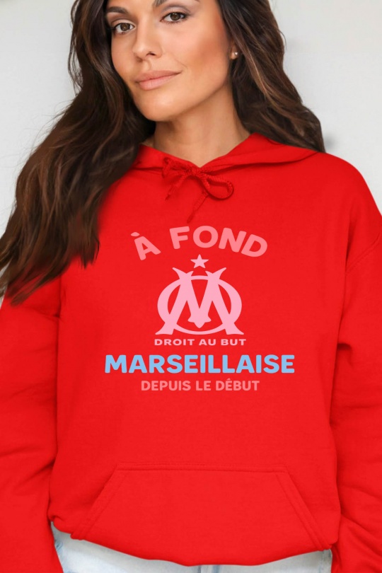 Sudaderas Mujer Red Impression A La Demande I.A.L.D FOND MARSEILLAISE - SWEAT CAPUCHE FEMME Efashion Paris