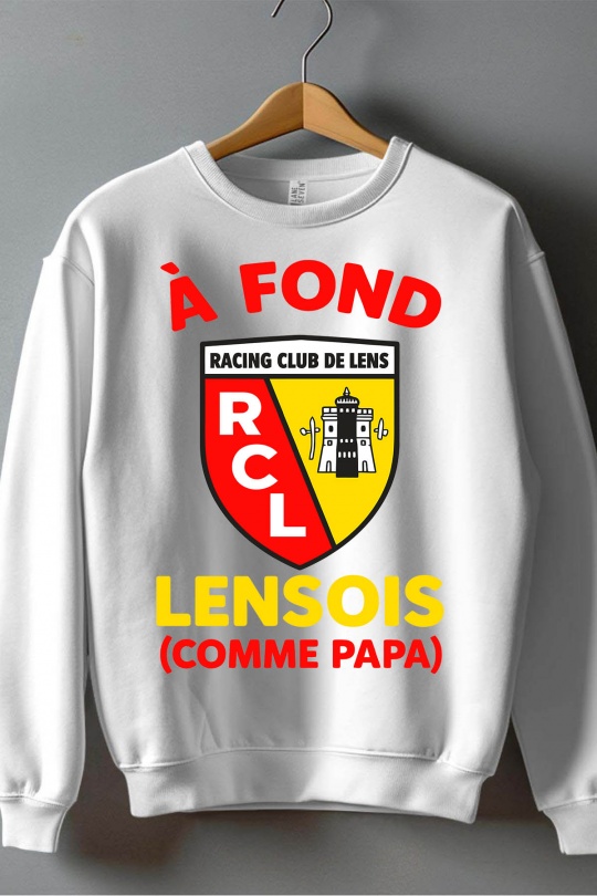 Tops Kid & Babies Black Impression A La Demande I.A.L.D FOND LENS PAPA - SWEAT COL ROND GARÇON Efashion Paris