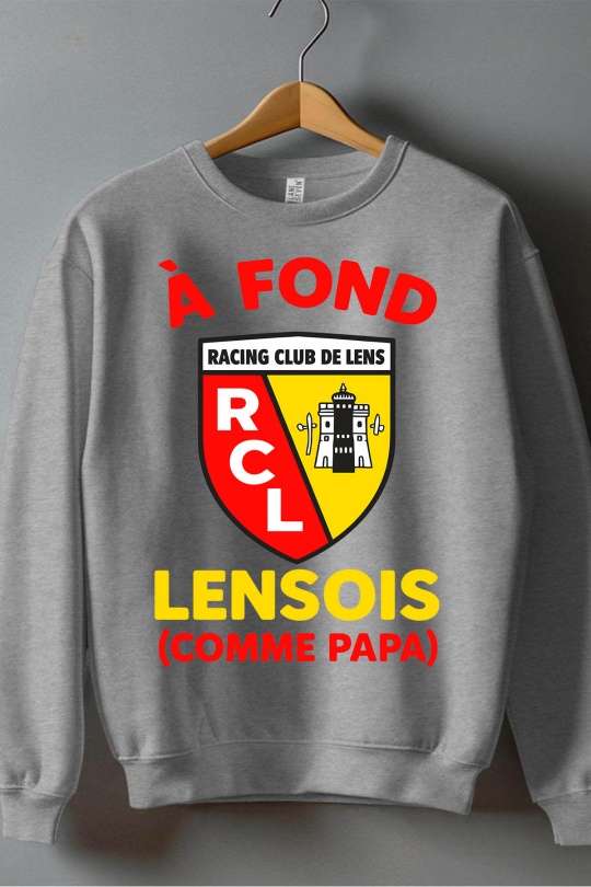 Tops Kid & Babies Black Impression A La Demande I.A.L.D FOND LENS PAPA - SWEAT COL ROND GARÇON Efashion Paris
