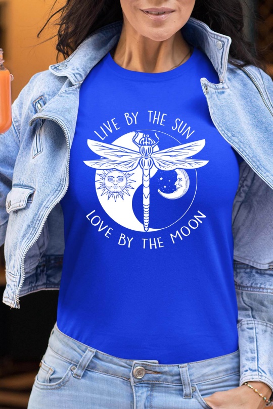 T-shirts Femme Bordeaux Impression A La Demande I.A.L.D DRAGONFLY LOVE - TSHIRT FEMME Efashion Paris