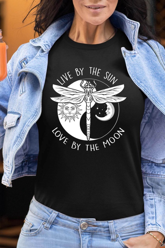 T-shirts Femme Bordeaux Impression A La Demande I.A.L.D DRAGONFLY LOVE - TSHIRT FEMME Efashion Paris