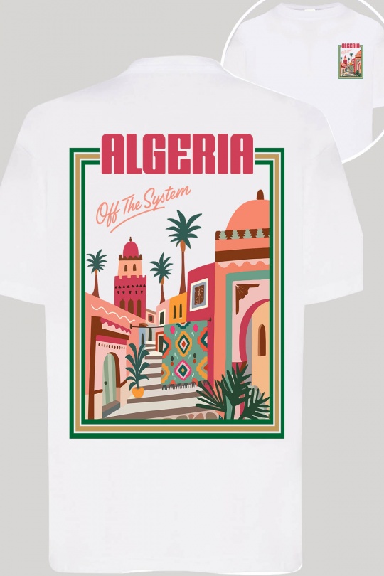 Hauts Enfant & Bébé  Blanc Impression A La Demande I.A.L.D ALGERIE OFF - TSHIRT FILLE AR Efashion Paris
