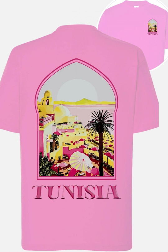 Tops Kid & Babies Pink Impression A La Demande I.A.L.D TUNISIA WINDOW - TSHIRT FILLE AR Efashion Paris