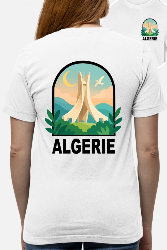 T-shirts Women White Impression A La Demande I.A.L.D ALGERIE POPVOYAGE REFAIT - TSHIRT FEMME Efashion Paris