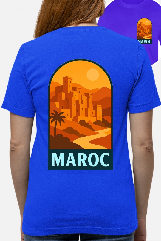 T-shirts Women White Impression A La Demande I.A.L.D MAROC POPVOYAGE - TSHIRT FEMME Efashion Paris