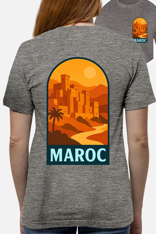 T-shirts Women White Impression A La Demande I.A.L.D MAROC POPVOYAGE - TSHIRT FEMME Efashion Paris