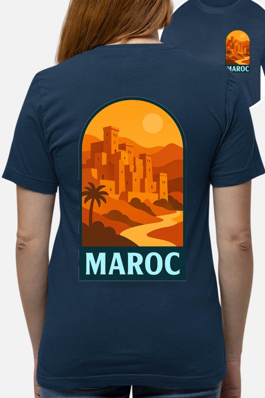 T-shirts Women White Impression A La Demande I.A.L.D MAROC POPVOYAGE - TSHIRT FEMME Efashion Paris