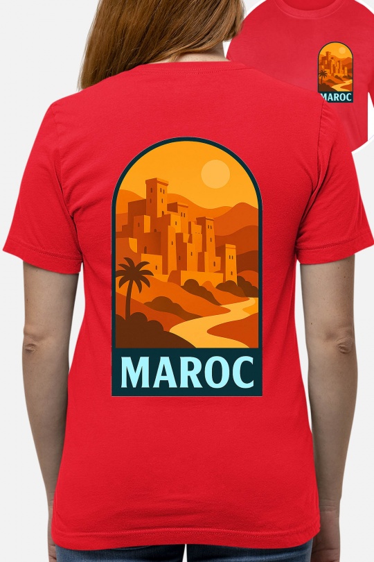 T-shirts Women White Impression A La Demande I.A.L.D MAROC POPVOYAGE - TSHIRT FEMME Efashion Paris