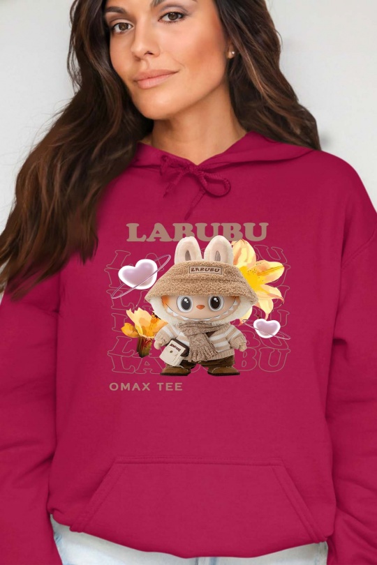 Sweats Femme Bordeaux Impression A La Demande I.A.L.D OMAX BOB - SWEAT CAPUCHE FEMME Efashion Paris
