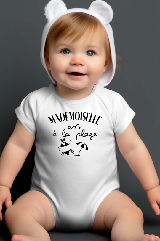 Conjuntos & Bodies Niño y bébé  White Impression A La Demande I.A.L.D MADEMOISELLE PLAGE - BODY BÉBÉ Efashion Paris