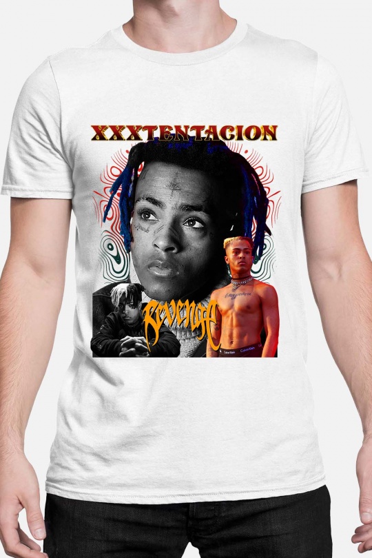 T-shirts Men White Impression A La Demande I.A.L.D XXXTENTACION REVENGE - TSHIRT HOMME Efashion Paris