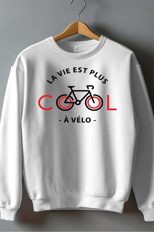 Jumpers Men White Impression A La Demande I.A.L.D COOL VELO JB - SWEAT COL ROND HOMME Efashion Paris