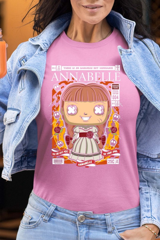 Camisetas Mujer Pink Impression A La Demande I.A.L.D FUNKO ANNABELLE - TSHIRT FEMME Efashion Paris