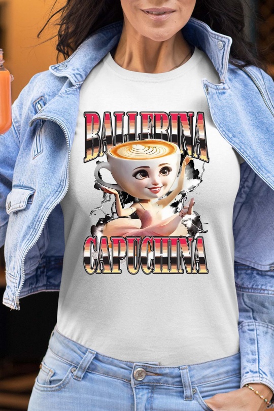 Camisetas Mujer Black Impression A La Demande I.A.L.D BALLERINA CAPUCHINA - TSHIRT FEMME Efashion Paris