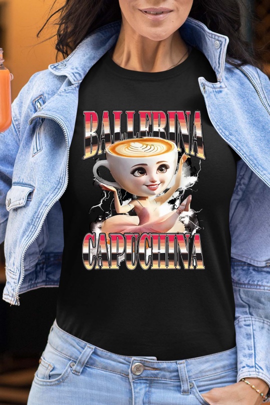 Camisetas Mujer Black Impression A La Demande I.A.L.D BALLERINA CAPUCHINA - TSHIRT FEMME Efashion Paris