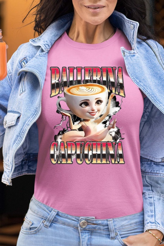 Camisetas Mujer Black Impression A La Demande I.A.L.D BALLERINA CAPUCHINA - TSHIRT FEMME Efashion Paris