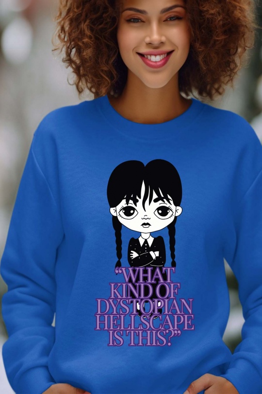 Sweats Women King blue Impression A La Demande I.A.L.D CHIBI WEDN - SWEAT COL ROND FEMME Efashion Paris