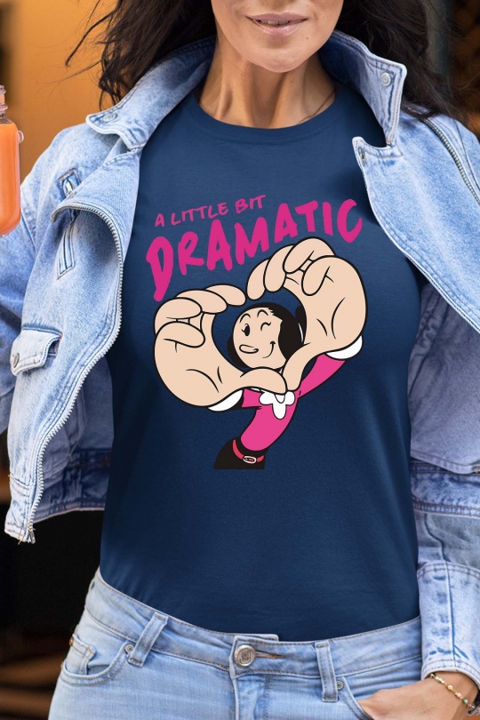 T-shirts Femme Marine Impression A La Demande I.A.L.D LITTLE DRAMA - TSHIRT FEMME Efashion Paris