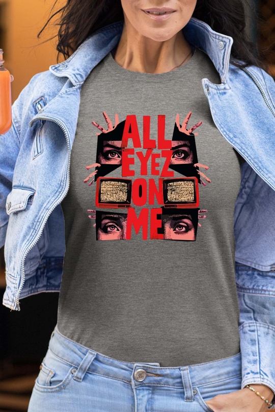 T-shirts Femme Gris Impression A La Demande I.A.L.D AEOM - TSHIRT FEMME Efashion Paris