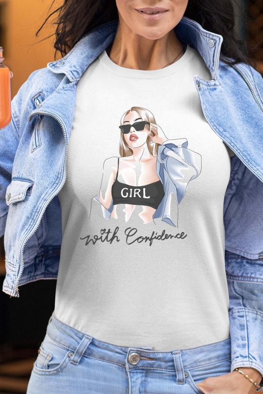 T-shirts Femme Blanc Impression A La Demande I.A.L.D GWC - TSHIRT FEMME Efashion Paris