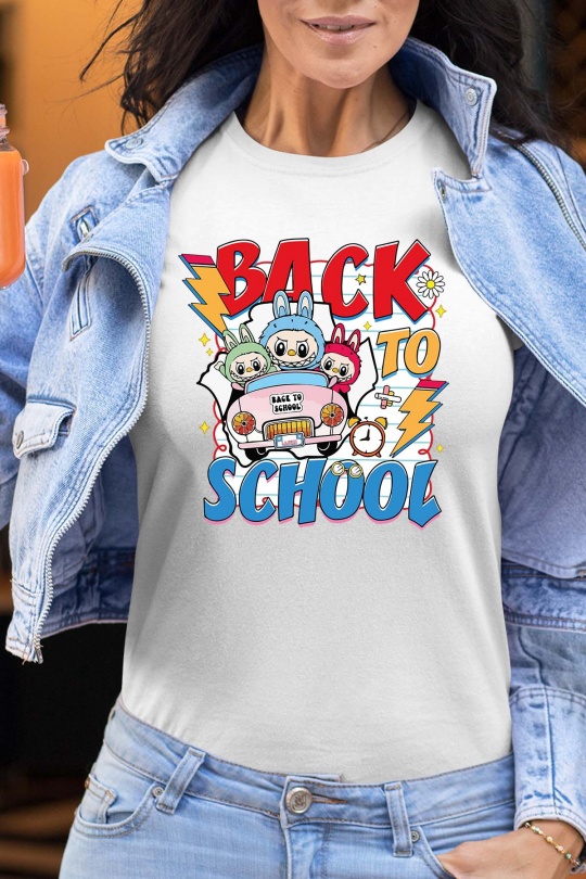 T-shirts Femme Blanc Impression A La Demande I.A.L.D LABUB BACK - TSHIRT FEMME Efashion Paris