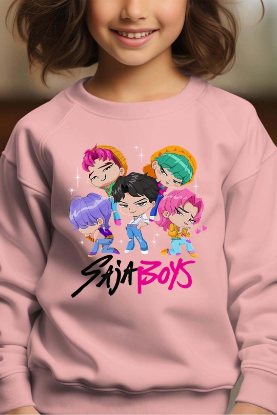 Tops Kid & Babies White Impression A La Demande I.A.L.D MINI SAJA BOYS - SWEAT COL ROND FILLE Efashion Paris