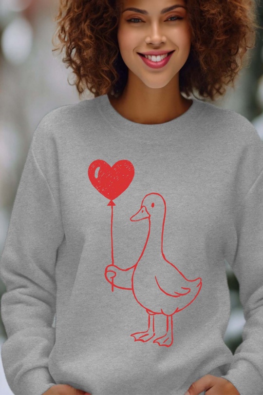 Sweats Femme Marine Impression A La Demande I.A.L.D BALOON GOOSE - SWEAT COL ROND FEMME Efashion Paris