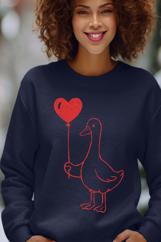 Sweats Femme Marine Impression A La Demande I.A.L.D BALOON GOOSE - SWEAT COL ROND FEMME Efashion Paris