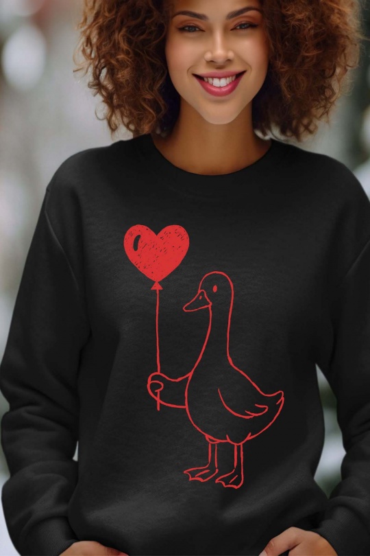 Sweats Femme Marine Impression A La Demande I.A.L.D BALOON GOOSE - SWEAT COL ROND FEMME Efashion Paris