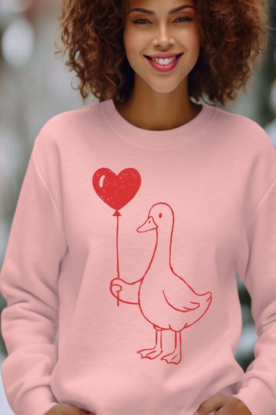 Sweats Femme Marine Impression A La Demande I.A.L.D BALOON GOOSE - SWEAT COL ROND FEMME Efashion Paris