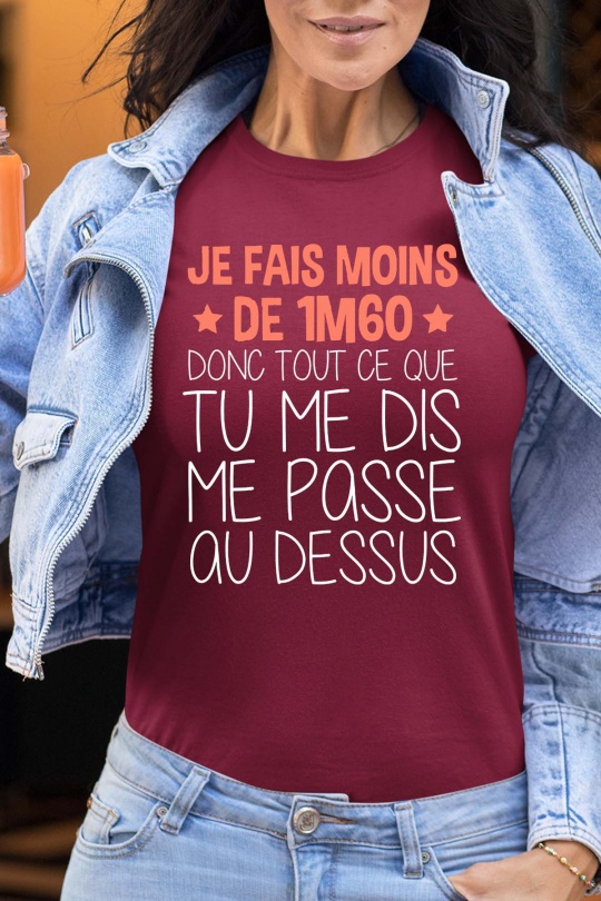 T-shirts Women Grey Impression A La Demande I.A.L.D MOINS DE 1M60 - TSHIRT FEMME Efashion Paris