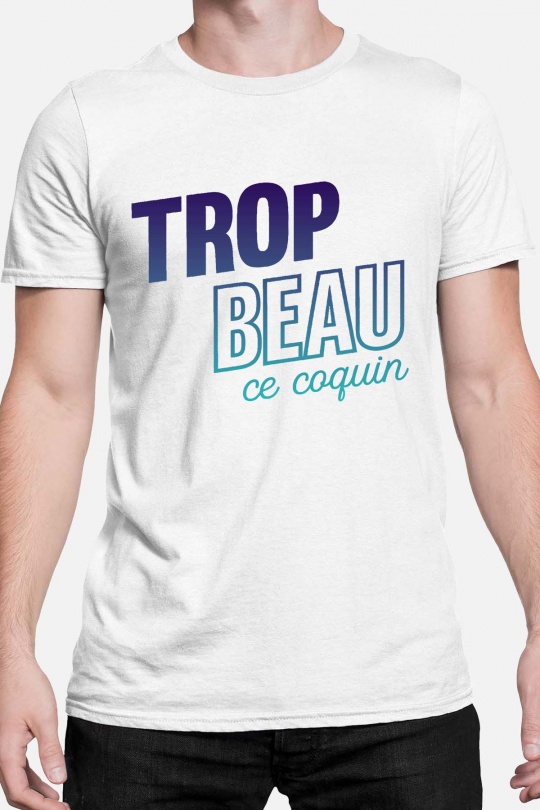 T-shirts Men Red Impression A La Demande I.A.L.D TROP BEAU COQUIN - TSHIRT HOMME Efashion Paris