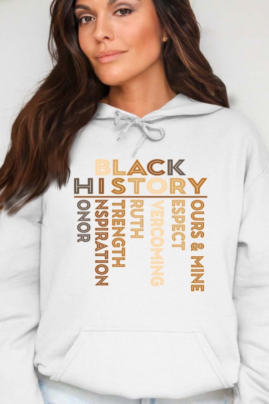 Sweats Femme Blanc Impression A La Demande I.A.L.D BH WORD - SWEAT CAPUCHE FEMME Efashion Paris