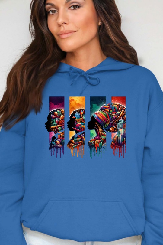 Sweats Femme Blanc Impression A La Demande I.A.L.D COLOR 3 BLACK - SWEAT CAPUCHE FEMME Efashion Paris