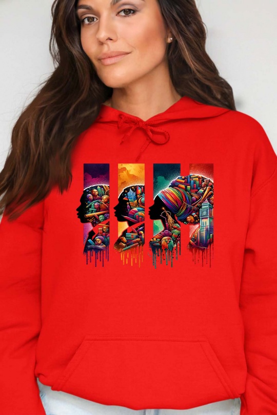 Sweats Femme Blanc Impression A La Demande I.A.L.D COLOR 3 BLACK - SWEAT CAPUCHE FEMME Efashion Paris