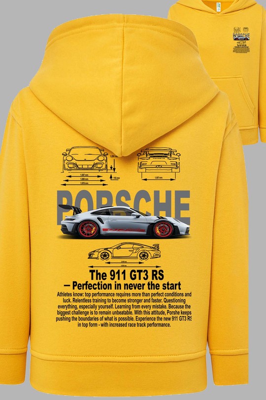 Sweats Femme Bleu ciel Impression A La Demande I.A.L.D Porsche 911 RS - Sweat Capuche Femme AR Efashion Paris