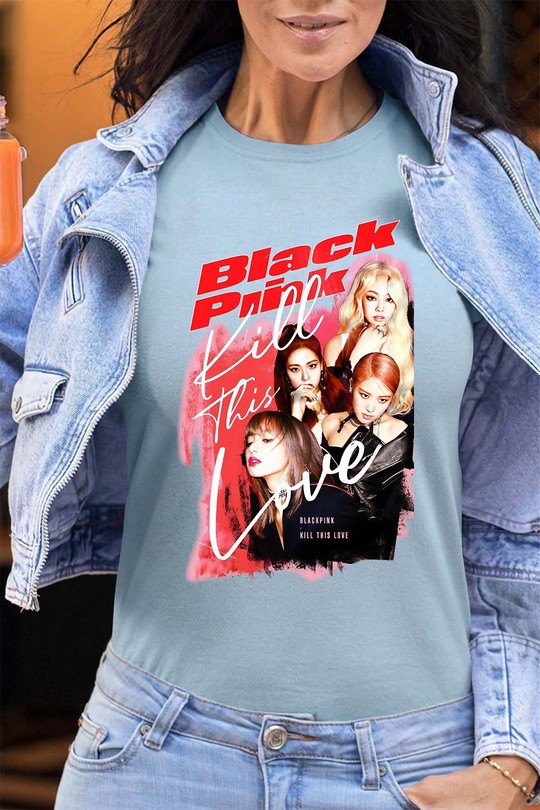 T-shirts Femme Vert clair Impression A La Demande I.A.L.D Black pink Bootleg 02 - Tshirt Femme - FC Efashion Paris