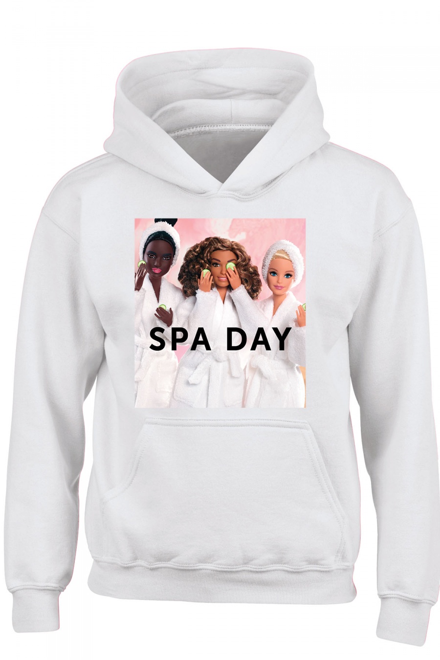 SWEAT CAPUCHE SPA DAY-BLANC