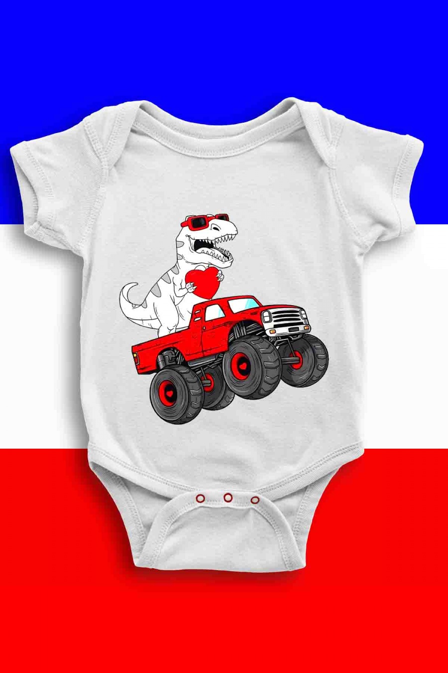 Outfits & Bodies Kid & Babies White Impression A La Demande I.A.L.D BODY BÉBÉ - 4X4 DINO #c Efashion Paris
