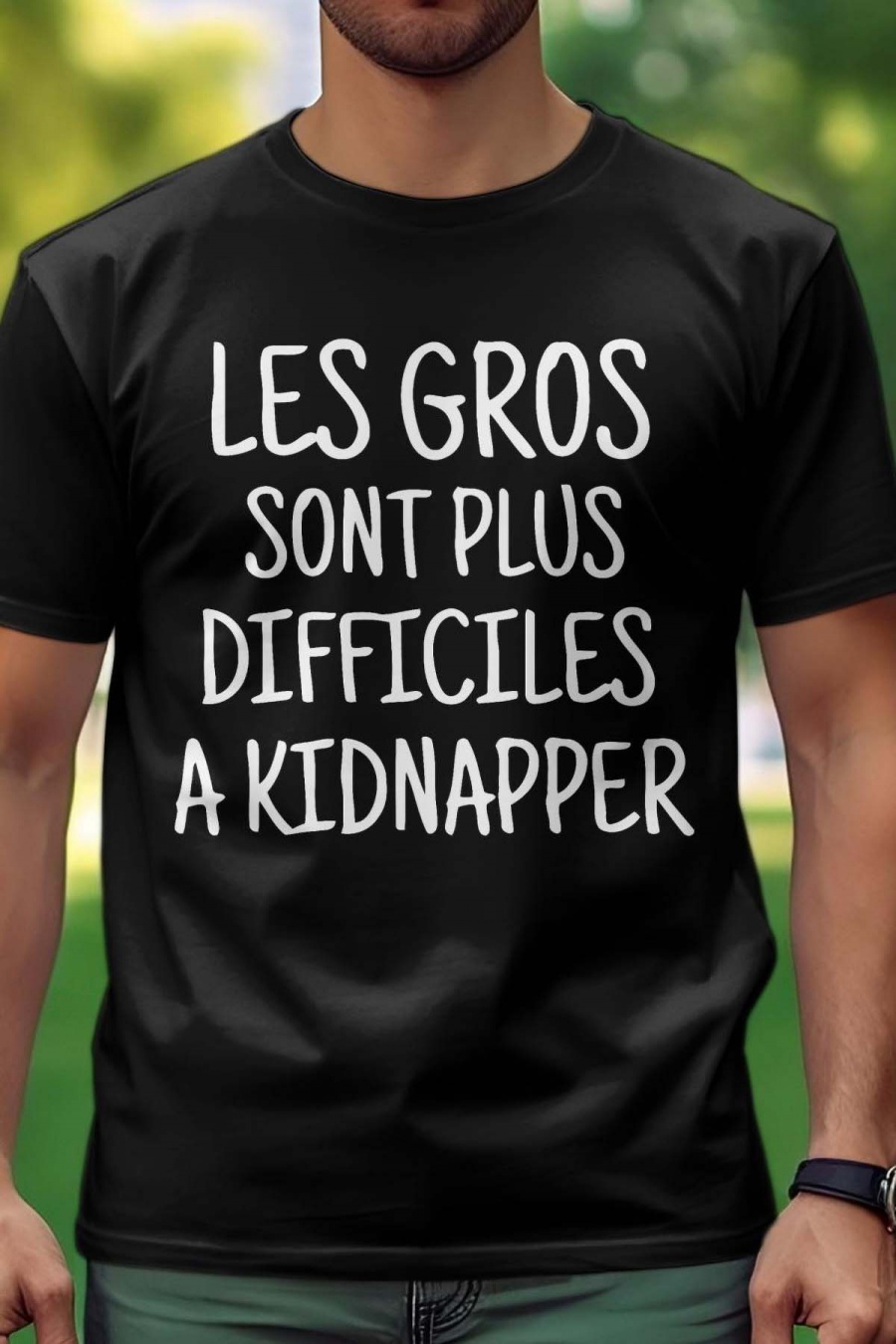 T-shirts Homme Noir Impression A La Demande I.A.L.D LES GROS #c Efashion Paris