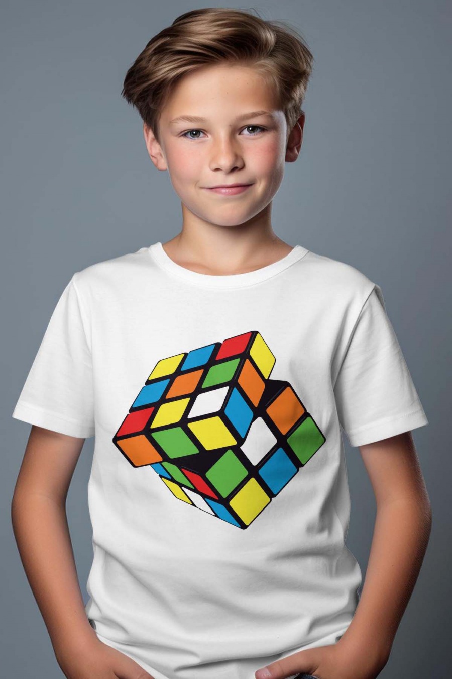 Camisetas Niño y bébé  White Impression A La Demande I.A.L.D RUBI CUBE  #c Efashion Paris