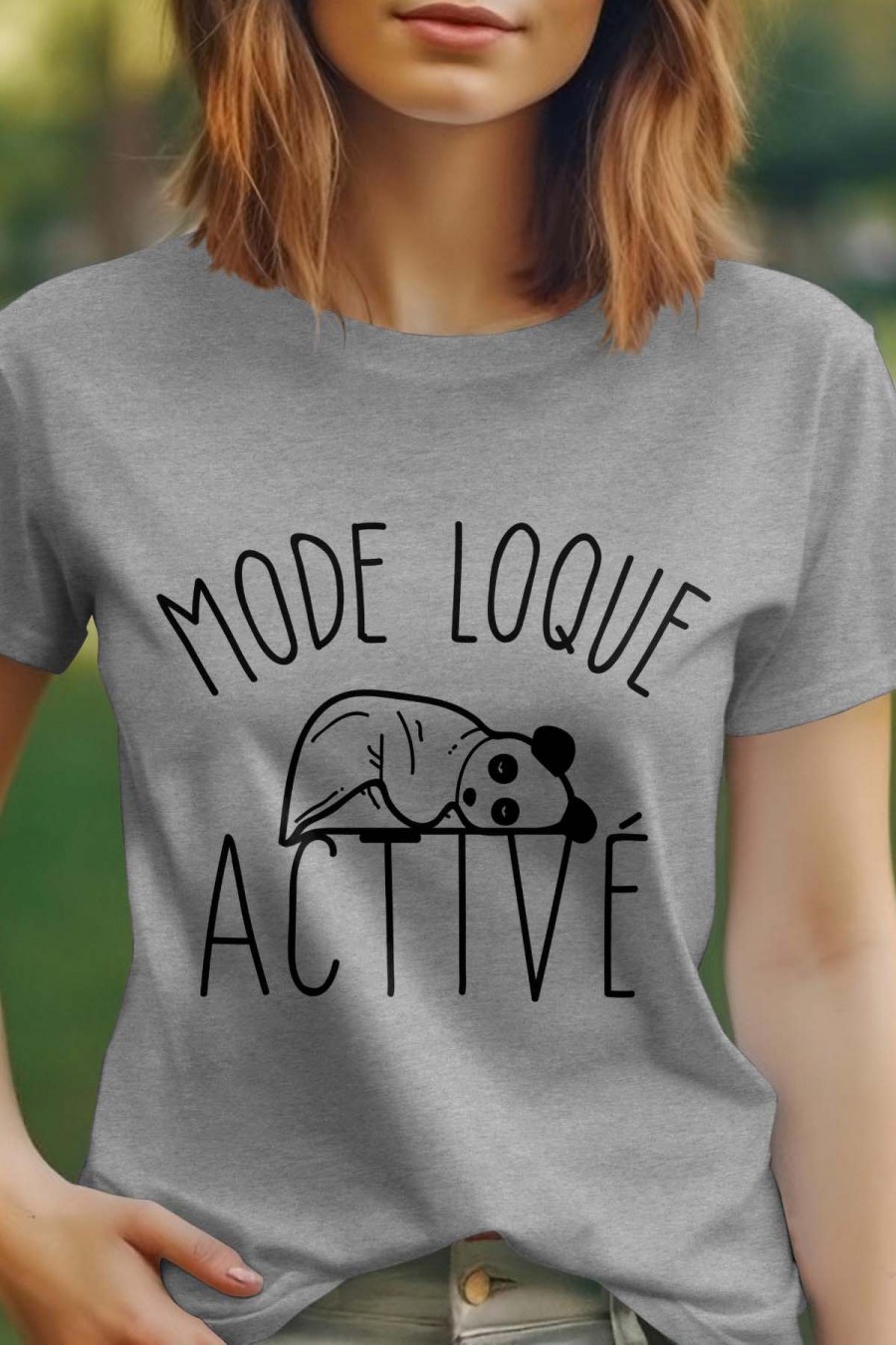T-shirts Femme Gris Impression A La Demande I.A.L.D LOQUE ACTIVÉ #c Efashion Paris