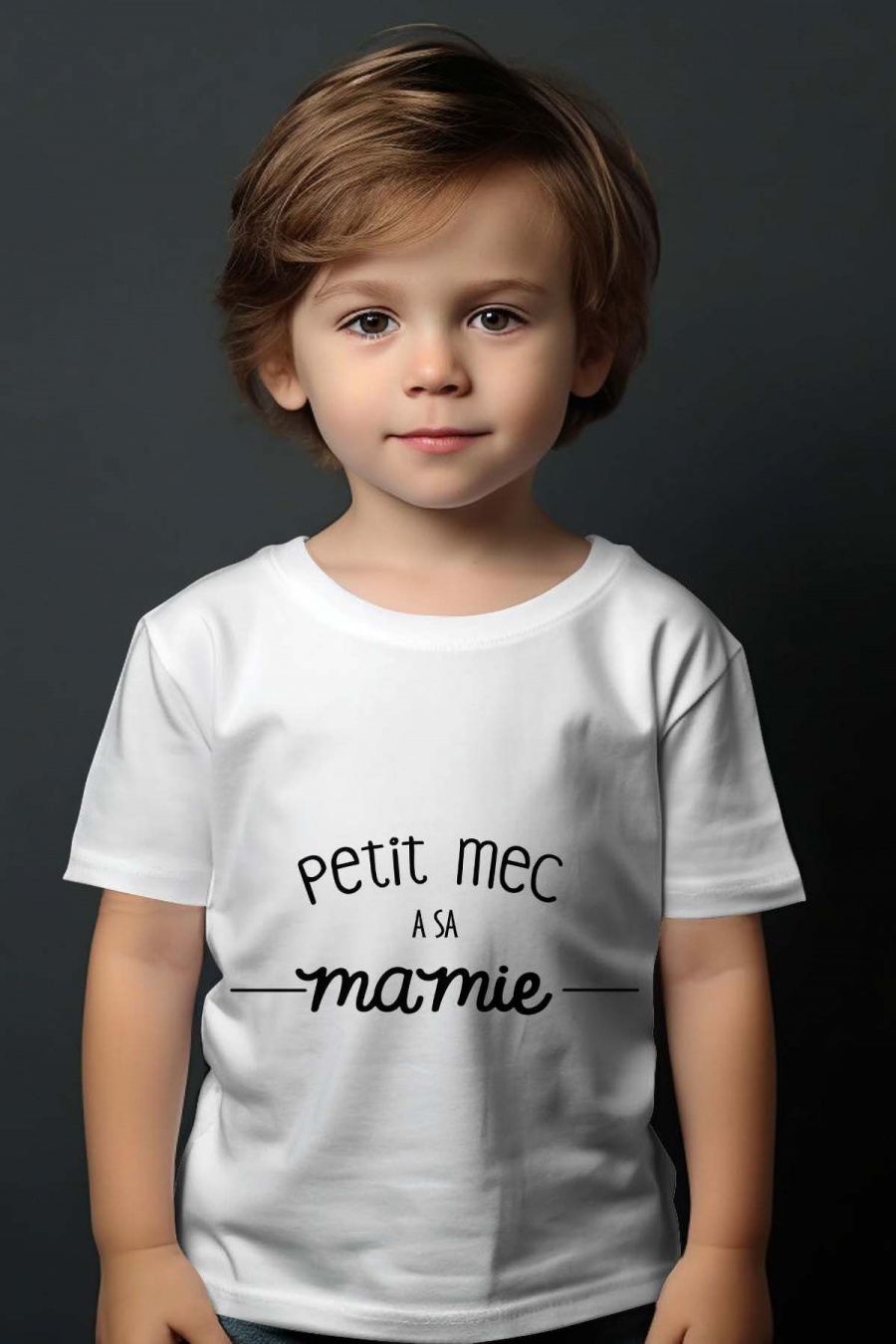 Hauts Enfant & Bébé  Blanc Impression A La Demande I.A.L.D PETIT MEC #c Efashion Paris