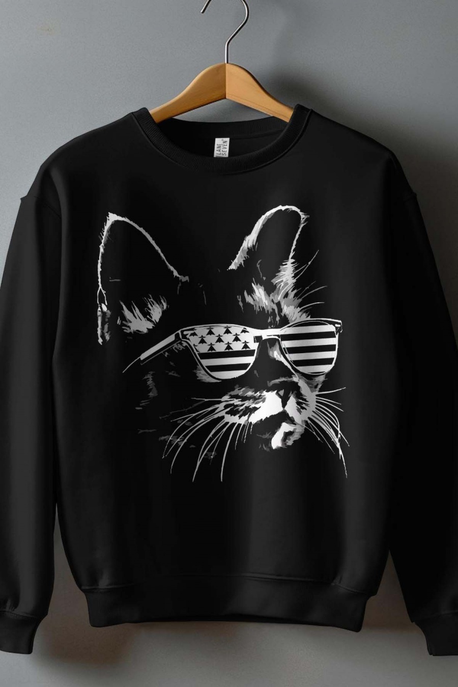 Sudaderas Mujer Black Impression A La Demande I.A.L.D SWEAT FEMME COL ROND - CAT BRETON #c Efashion Paris