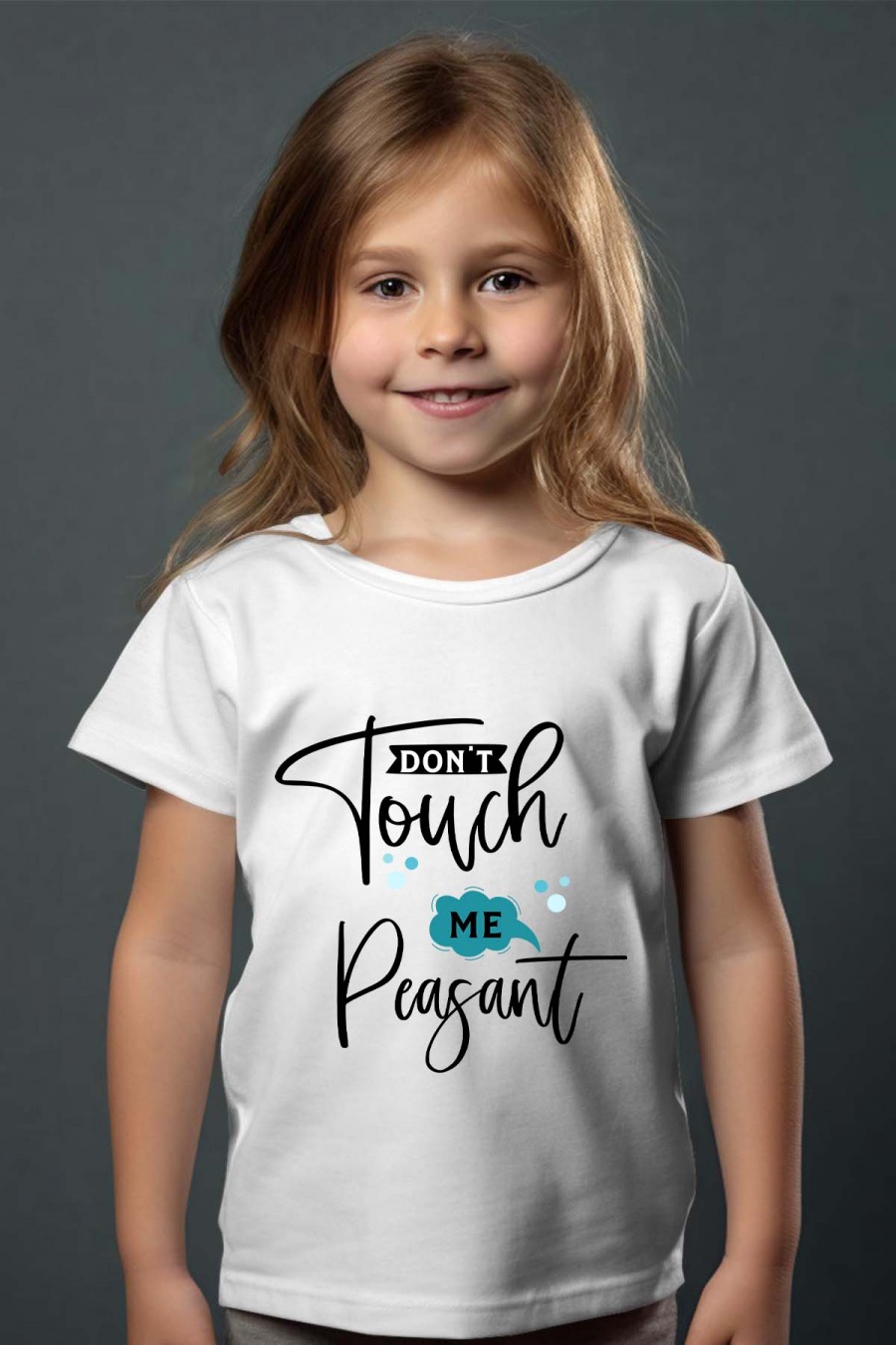 Hauts Enfant & Bébé  Blanc Impression A La Demande I.A.L.D PEASANT - TSHIRT FILLE #c Efashion Paris