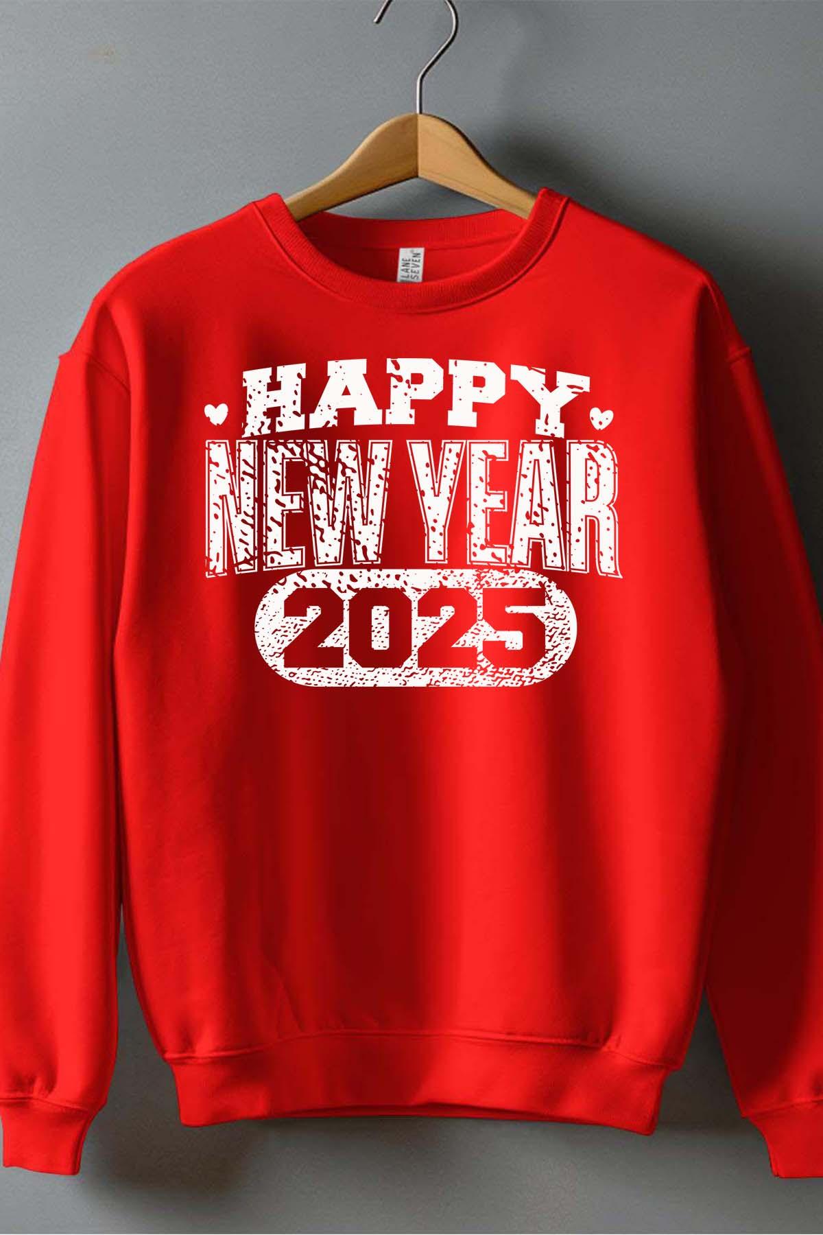 Maglioni Uomo Red Impression A La Demande I.A.L.D HAPPY NEW YEAR 25 - SWEAT COL ROND HOMME #c Efashion Paris
